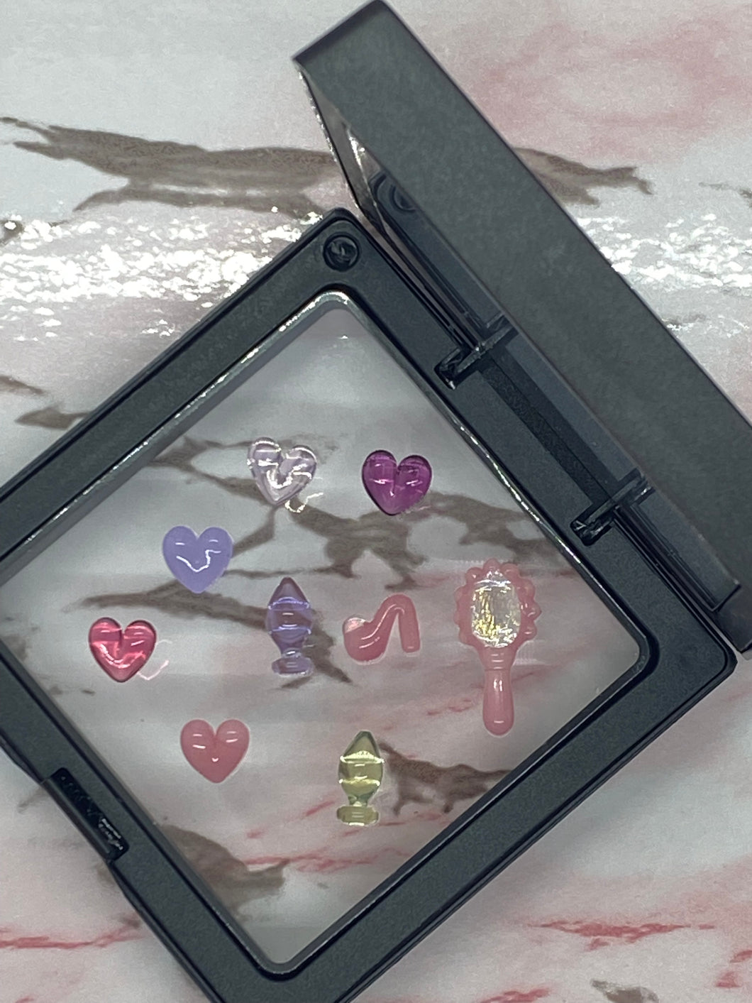 Heart Miniatures and Pearls